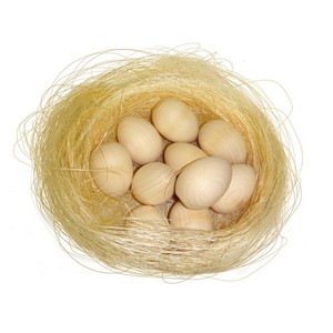 Гнездо с яйцами(10 шт) под роспись(RNToys)